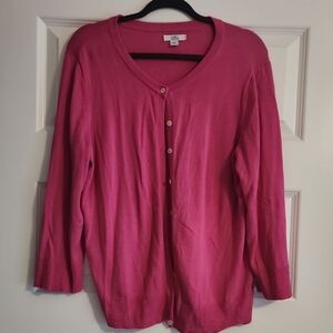 Croft & Barrow Fuchsia Cardigan